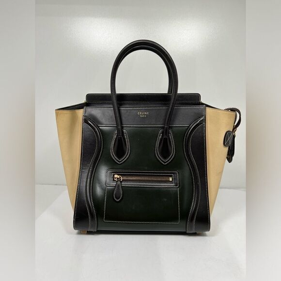 CELINE Smooth Calfskin Nano Tri-Color Luggage - Picture 13 of 16